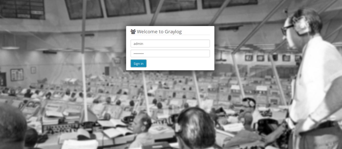 Graylog Login Page Graylog Login Page